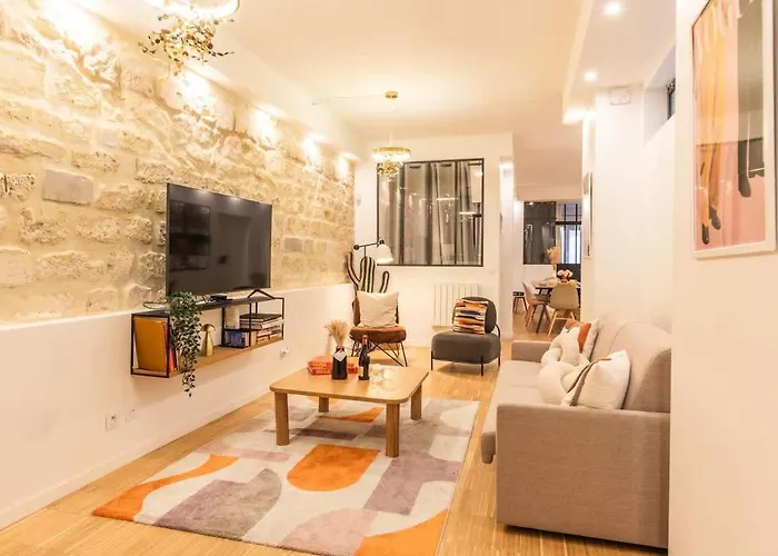 Parisconciergerie - Duplex For 12 With Cinema, 4br Apartamento